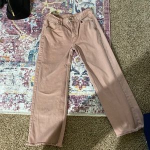 Pale pink jeans